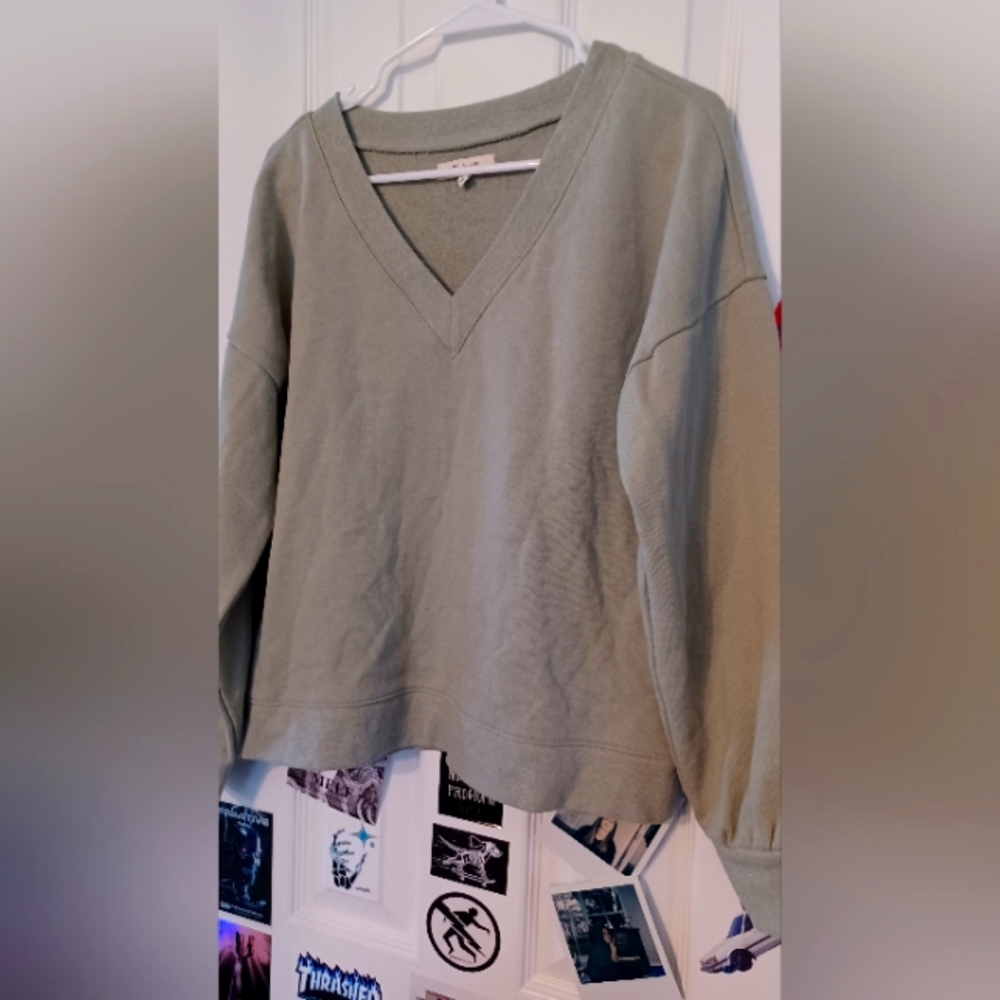 Madewell Relaxed V Neck Sweatshirt